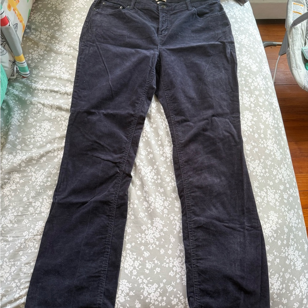 TWO ITEMS FOR ONE!! St. John's Bay Blue & Red Corduroy Pants